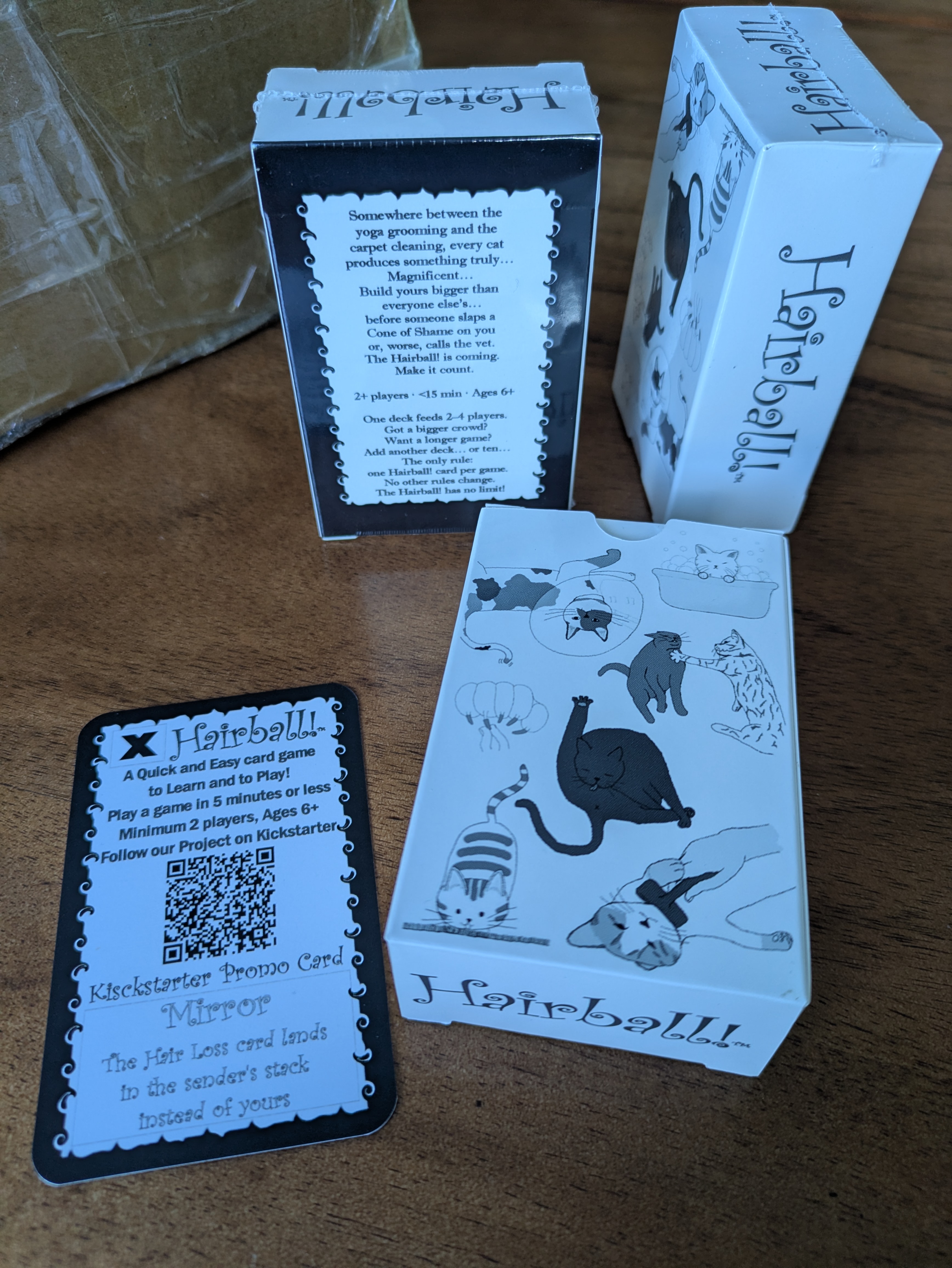 Printed Hairball! decks