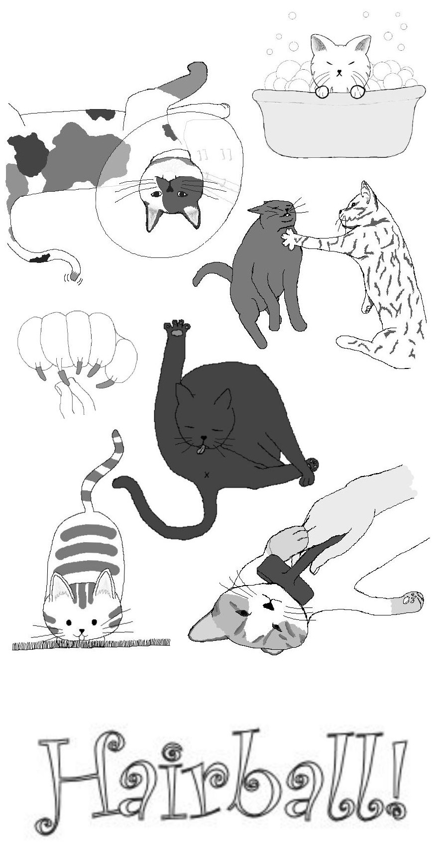 Hairball! card art